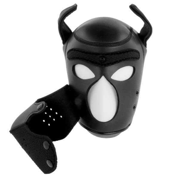 DARKNESS - NEOPRENE DOG MASK WITH REMOVABLE MUZZLE L 4